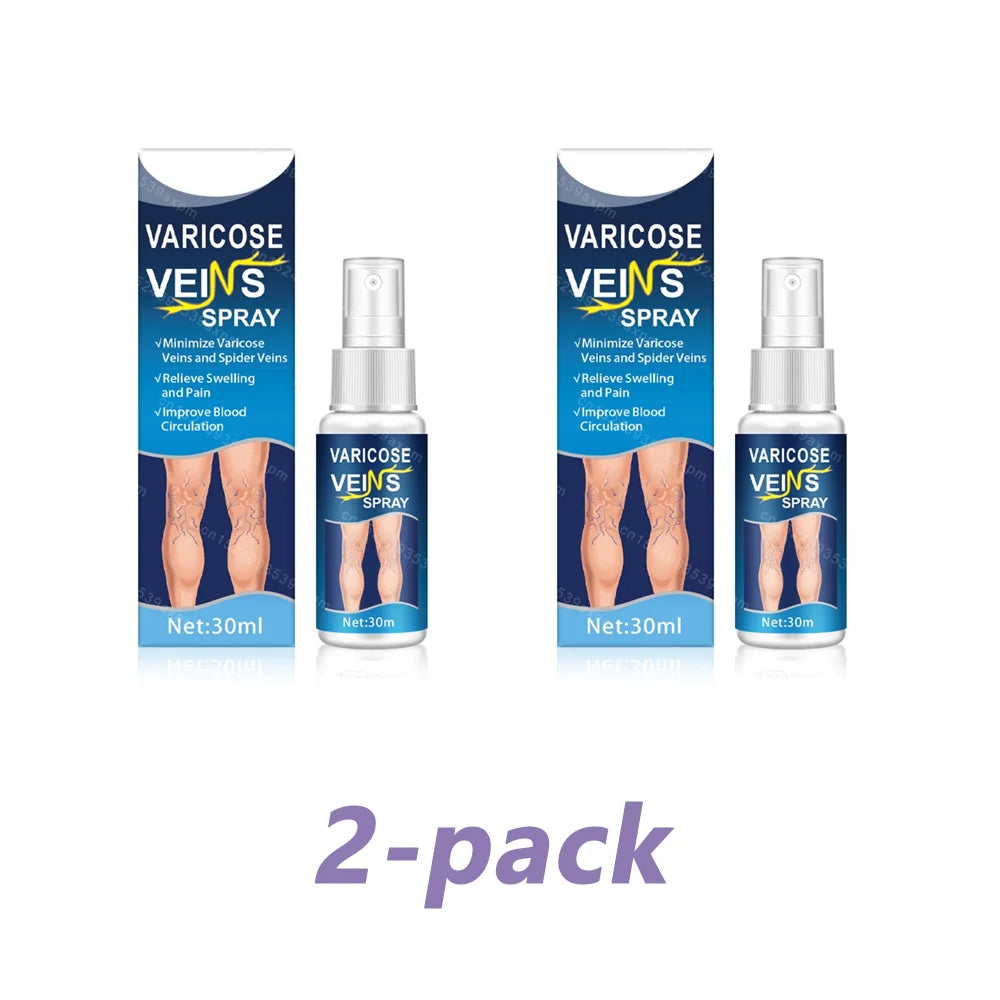 Natural Varicose Vein Relief Spray – 30ml Herbal Formula for Better Circulation & Comfort